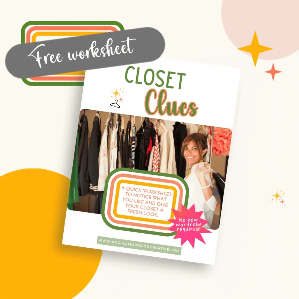 Closet Clues Freebie Worksheet